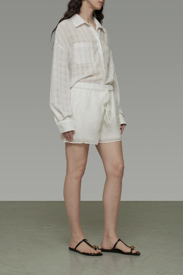 Effortless Linen Drawstring Shorts