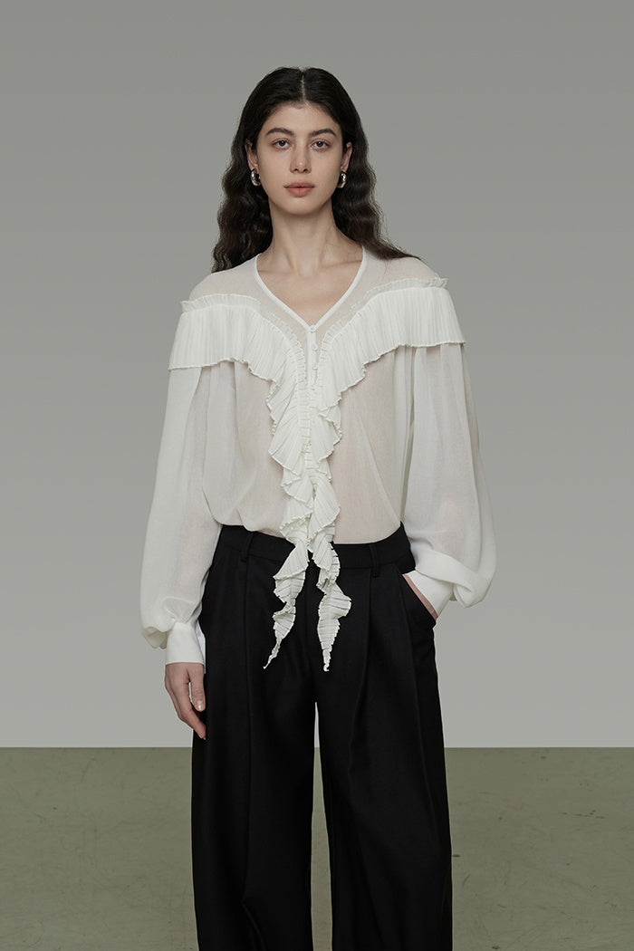 Whispered Romance Silk Blouse