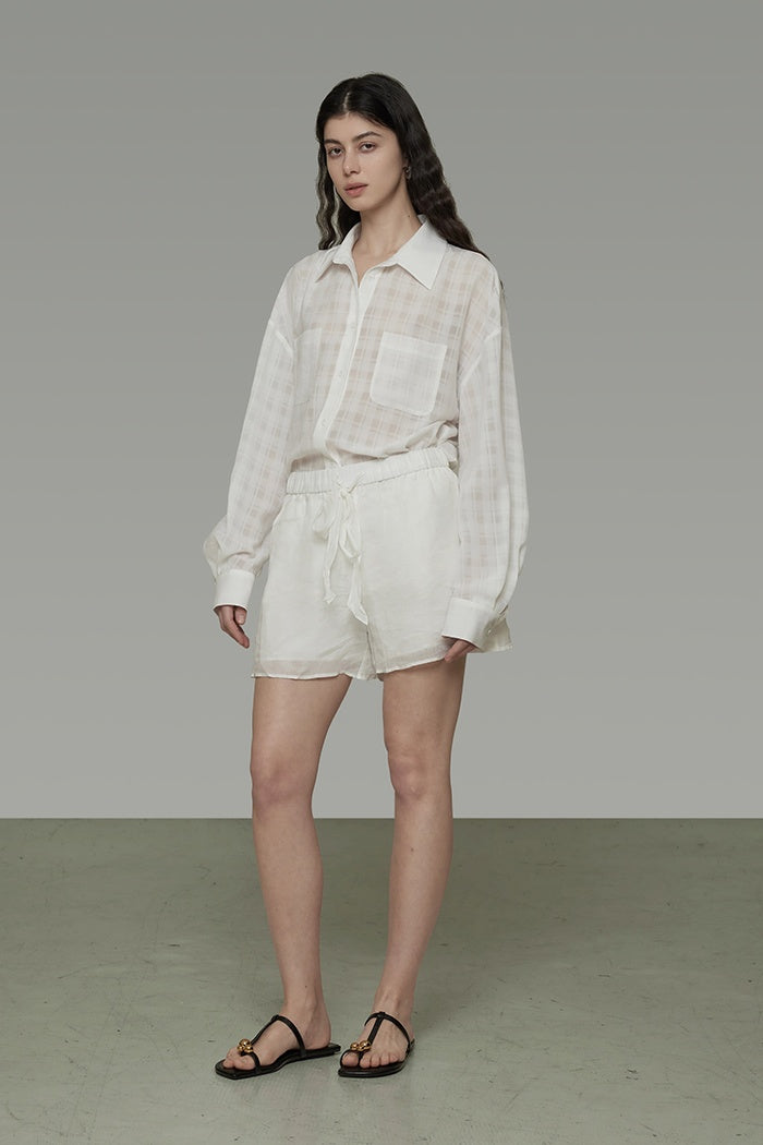 Effortless Linen Drawstring Shorts