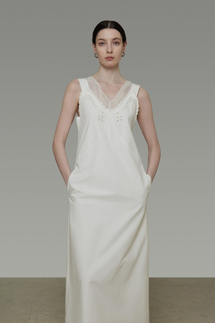 Whisper Knit Hollow Maxi Dress