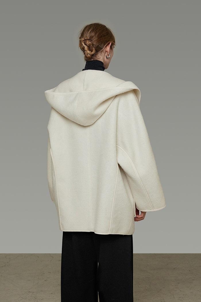 Architectural Reversible Wool Coat