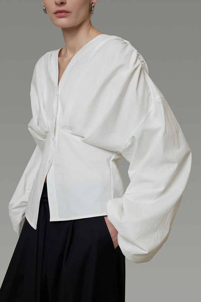 Effortless Elegance V-Neck Blouse