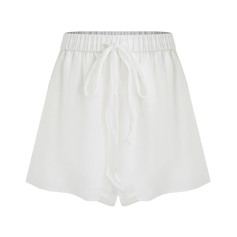Effortless Linen Drawstring Shorts