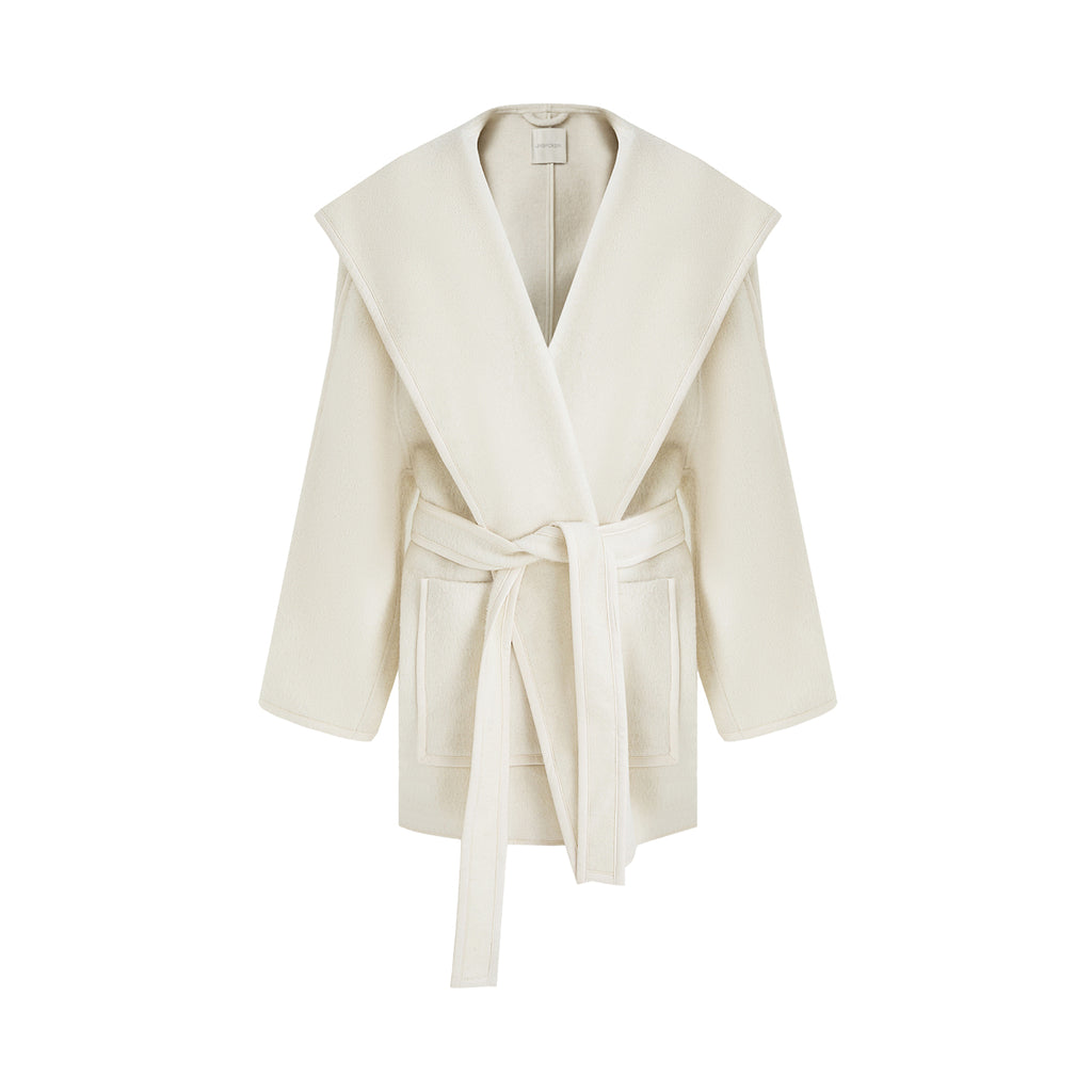 Architectural Reversible Wool Coat