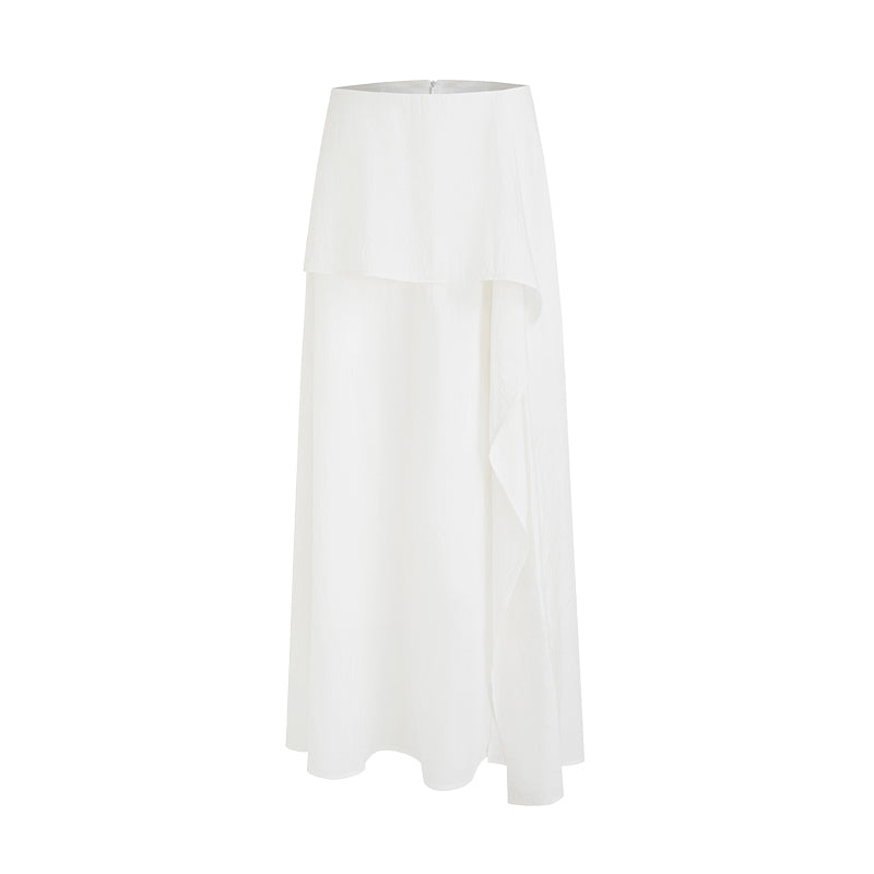 Sculpted Drape A-Line Skirt