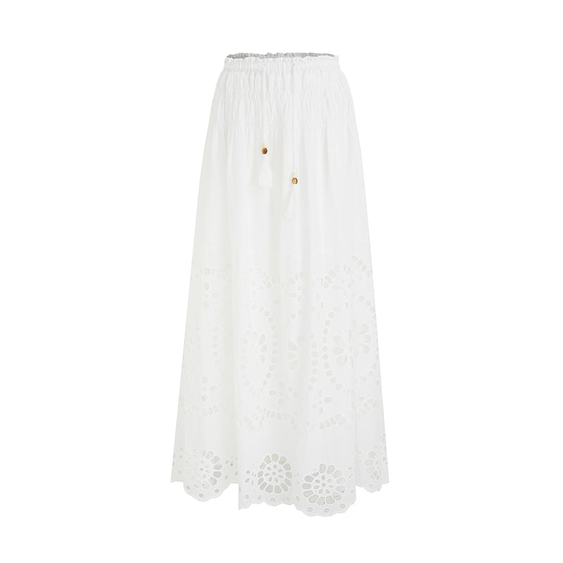 Whispered Lace Top & Skirt Set