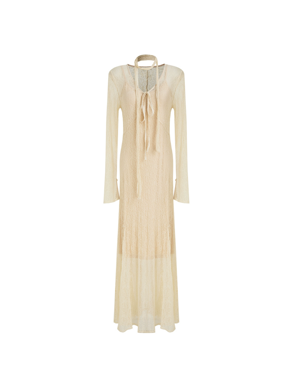 Whispered Elegance V-Neck Maxi Dress