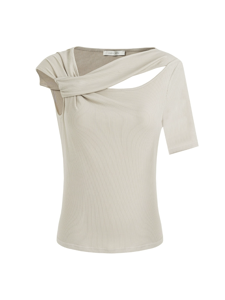 Effortless Chic Asymmetrical Knit Top
