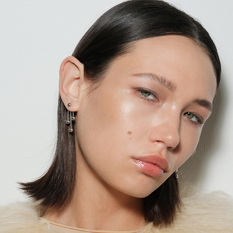 Cascade Sphere Drop Earrings