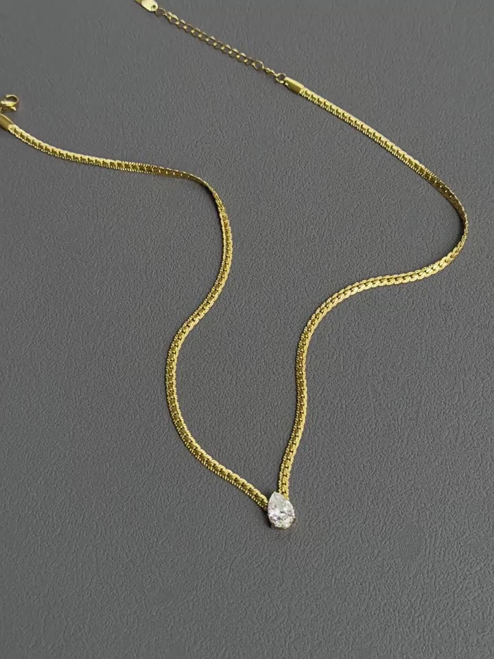 Solace Pear Necklace