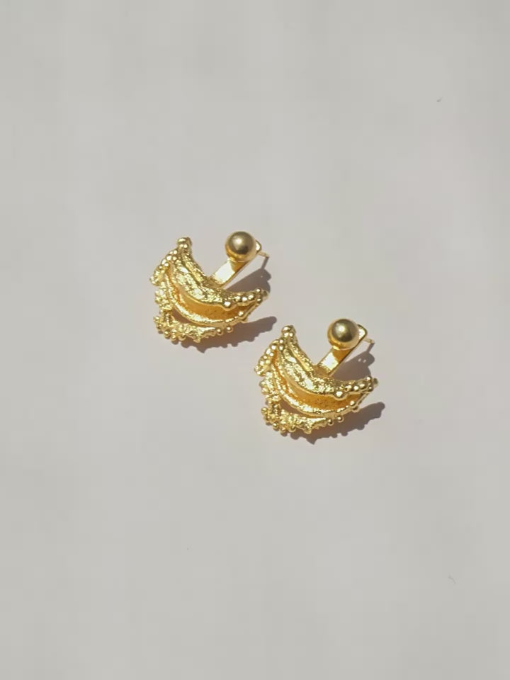 Aurelia Fan Stud Earrings