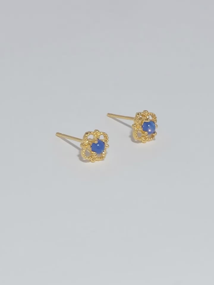 Opal Bloom Stud Earrings